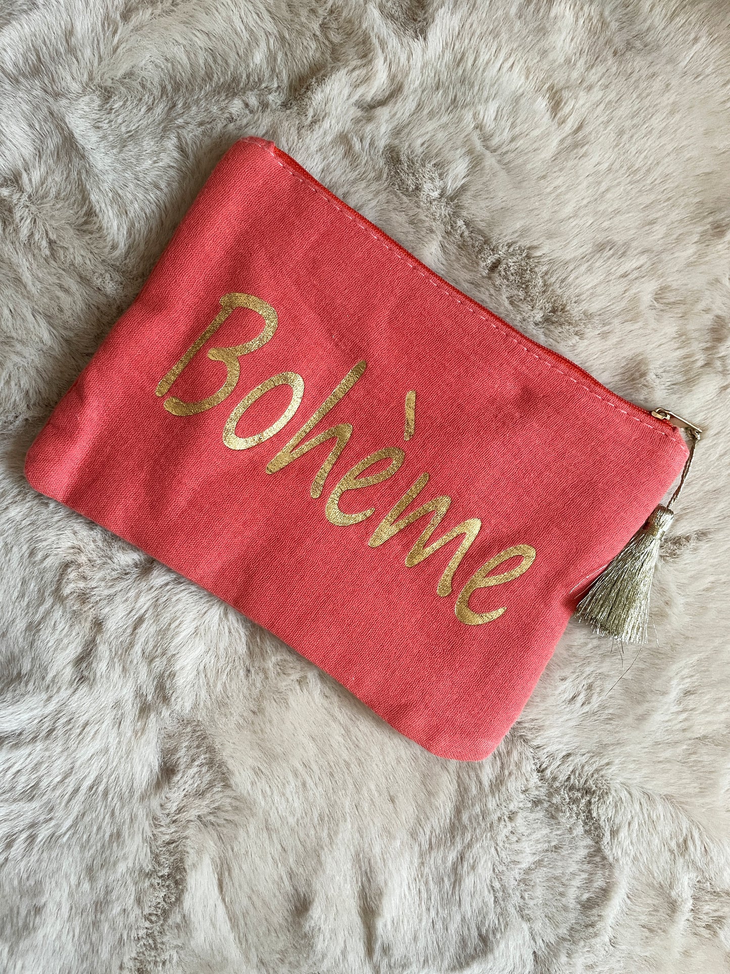 Pochette "Bohème" en tissu pour vos essentiels - Coraille