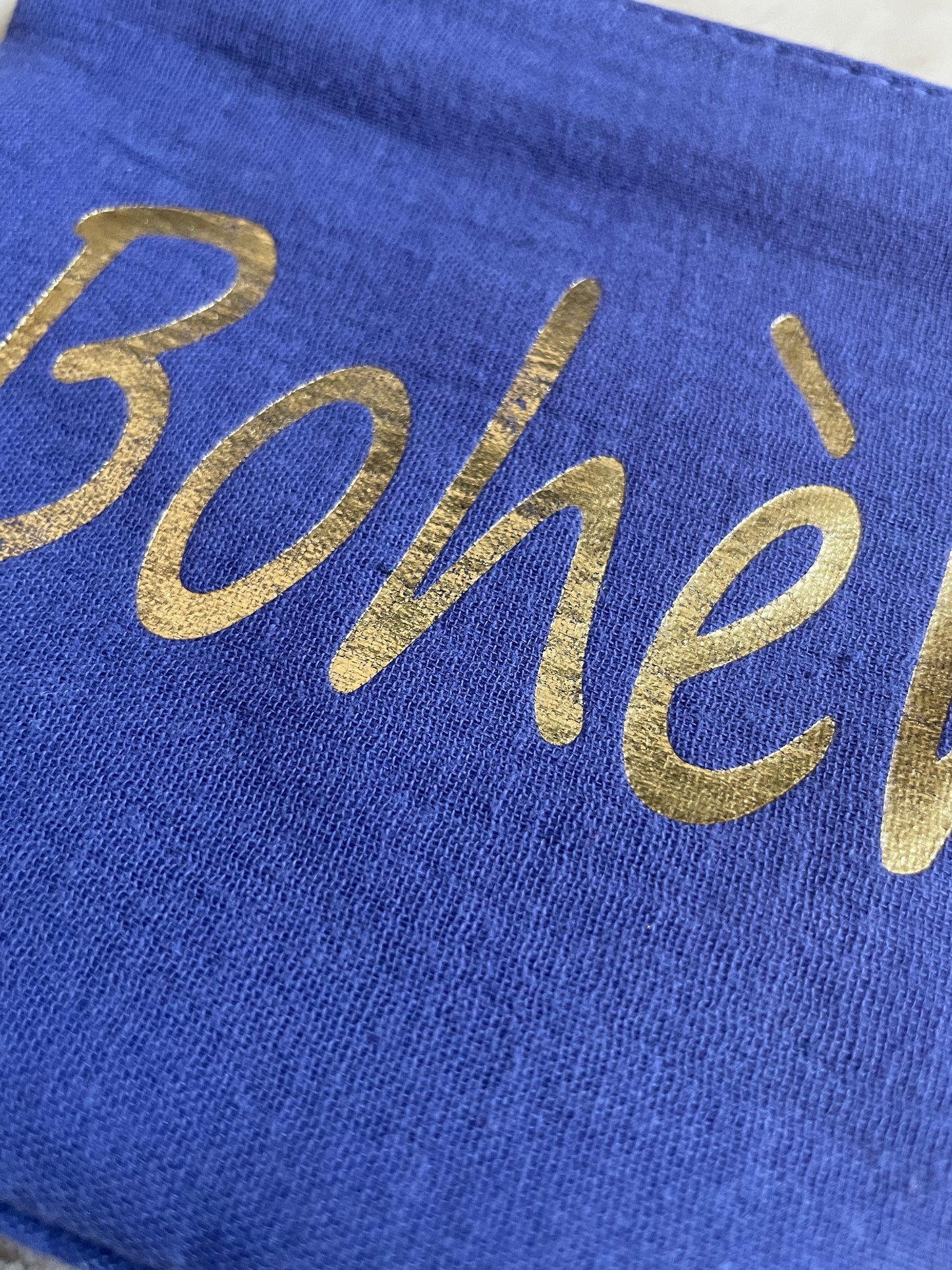 Pochette "Bohème" en tissu pour vos essentiels - Violet